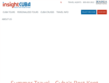 Tablet Screenshot of insightcuba.com